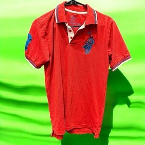 Franky max Red Polo Shirt LARGE